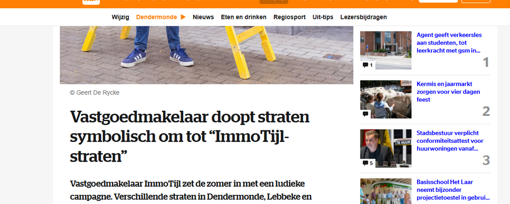 Waar is de ImmoTijlstraat?