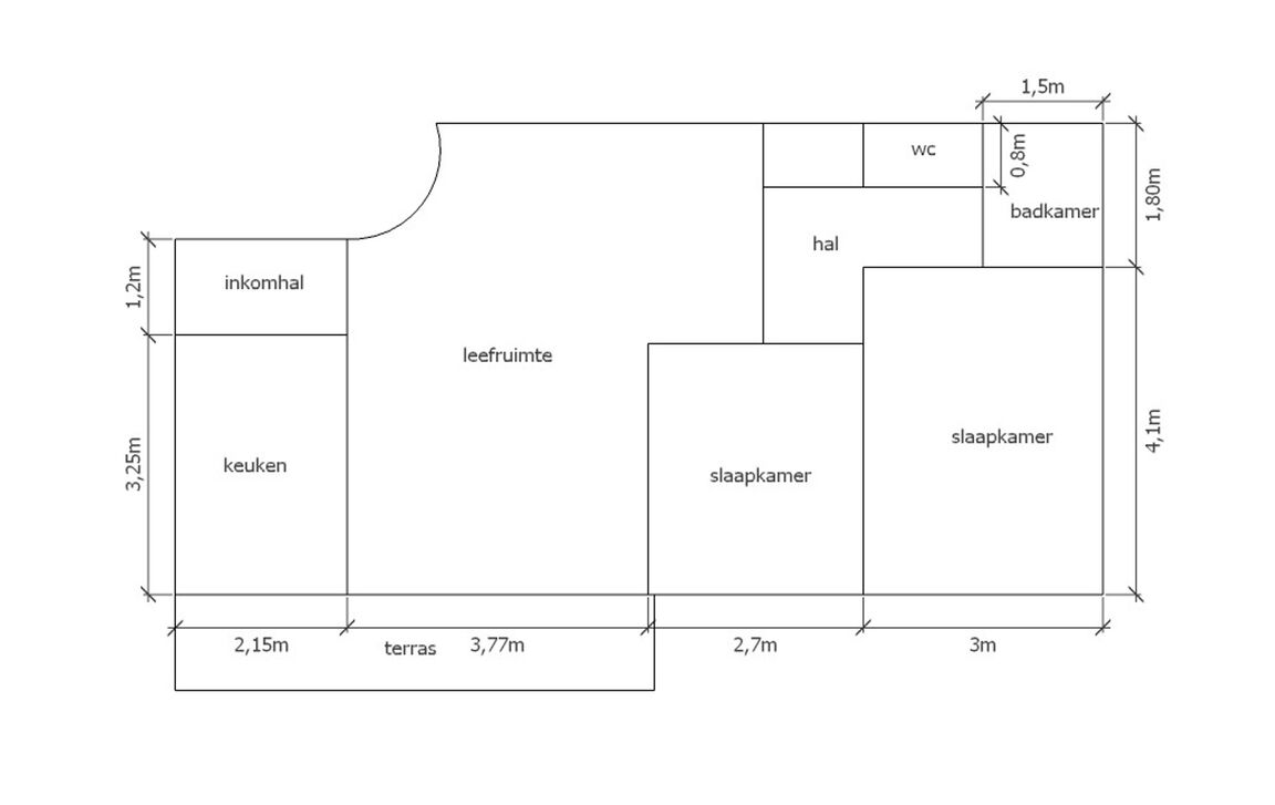Appartement te koop in Zellik