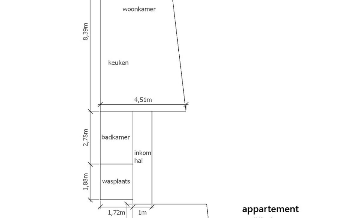 Gelijkvloerse verd. + tuin te koop in Nieuwerkerken