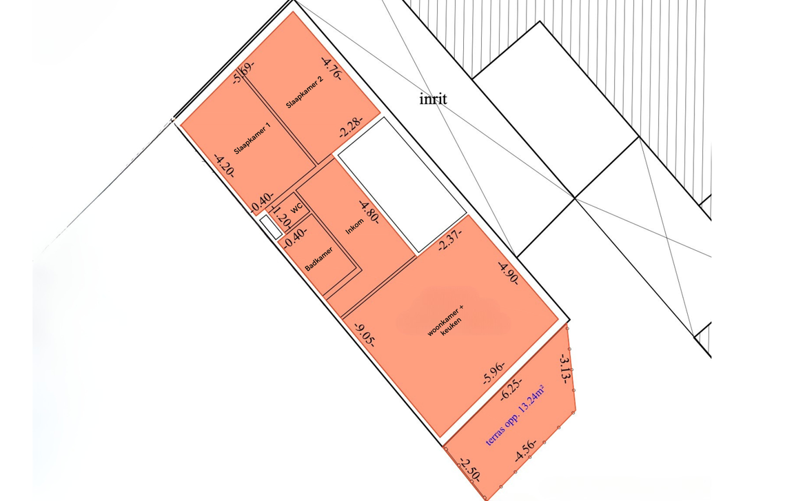 Gelijkvloerse verdieping te huur in Gijzegem