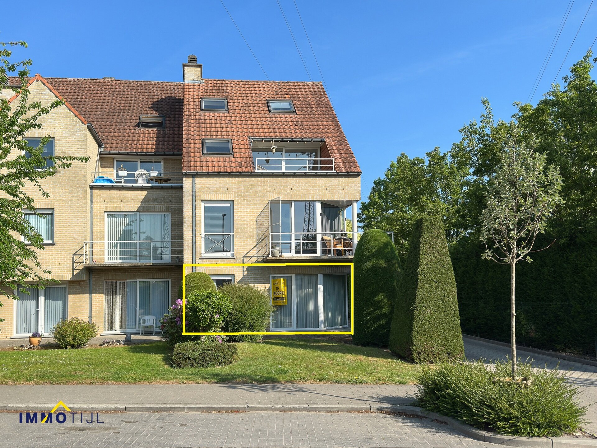 Gelijkvloerse verd. + tuin te koop in Erembodegem